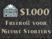 Everest Poker Freeroll voor Nieuwe Storters